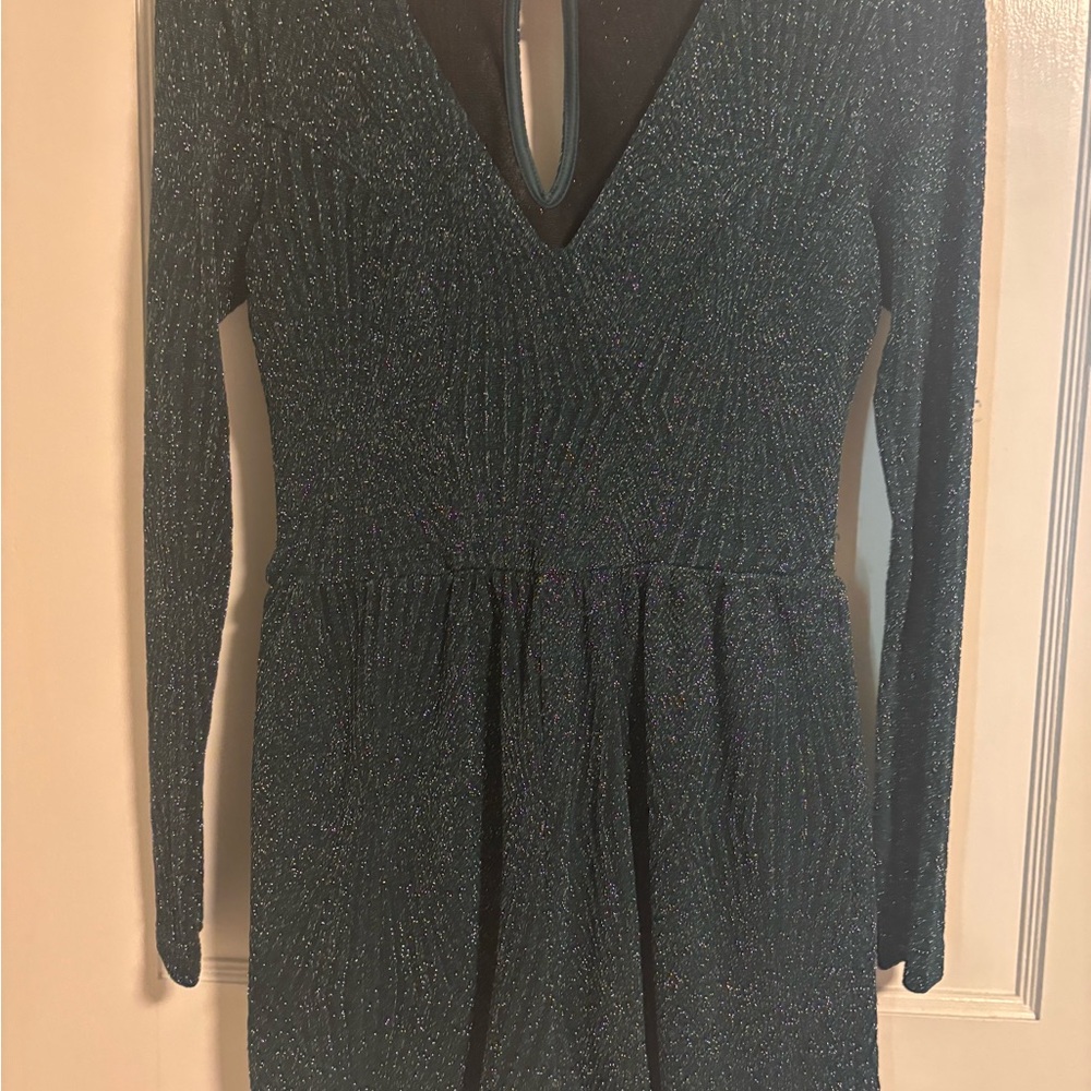 Elegant Green Sparkly Romper
